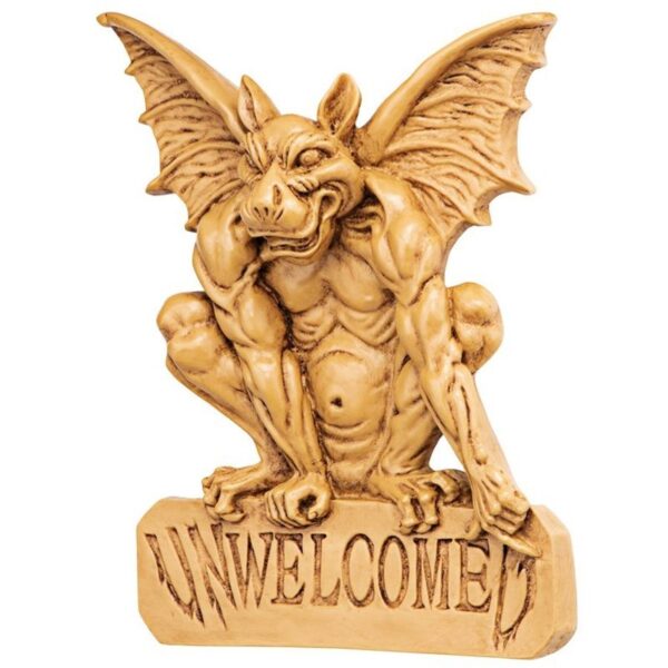 Design Toscano NG31564 10 Inch Gargoyle Unwelcomed Plaque