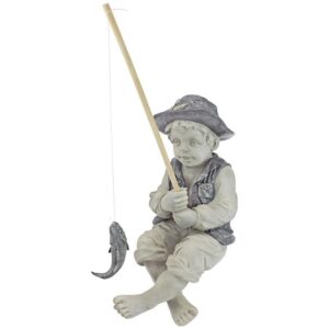 Design Toscano NG32122 9 1/2 Inch Frederic The Little Fisherman Statue