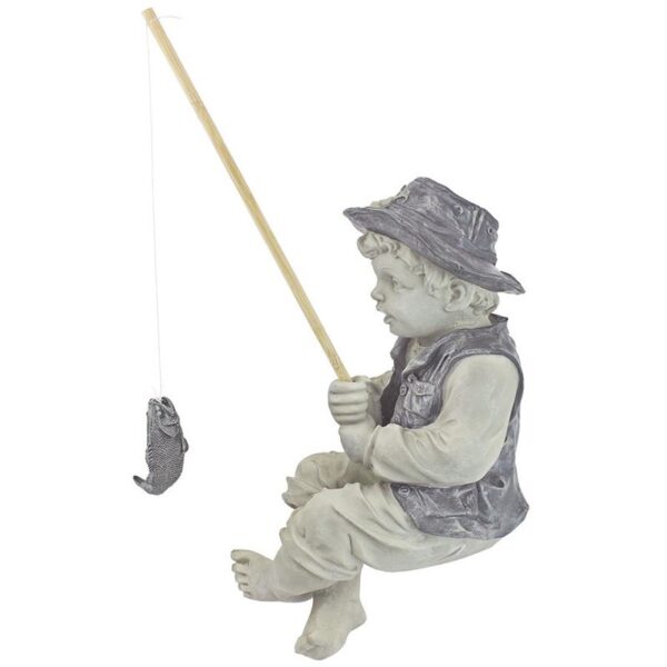 Design Toscano NG32122 9 1/2 Inch Frederic The Little Fisherman Statue