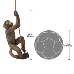 Design Toscano NG32154 9 Inch Makokou the Climbing Monkey