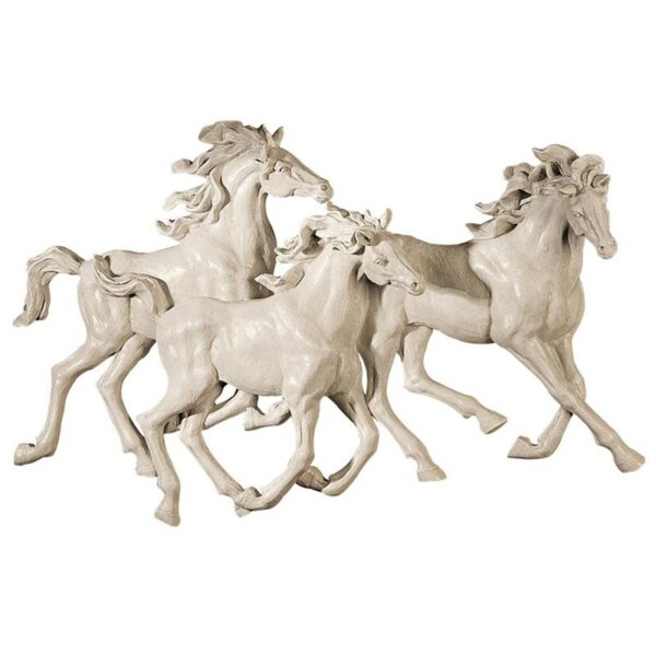 Design Toscano NG32245 25 1/2 Inch Los Tres Caballos Del Castillo Alomar