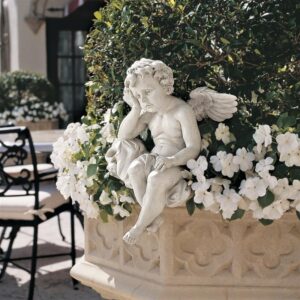 Design Toscano NG33982 8 1/2 Inch Mourning Mortality Cherub Sitter Statue