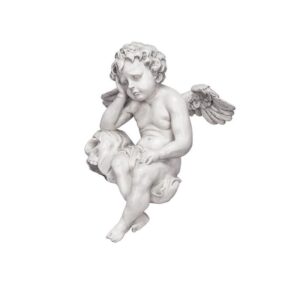 Design Toscano NG33982 8 1/2 Inch Mourning Mortality Cherub Sitter Statue