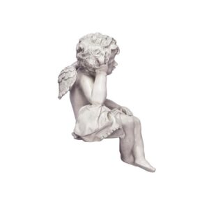 Design Toscano NG33982 8 1/2 Inch Mourning Mortality Cherub Sitter Statue