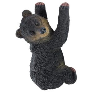 Design Toscano NG33988 7 Inch Yonva the Climbing Bear Statue - Black