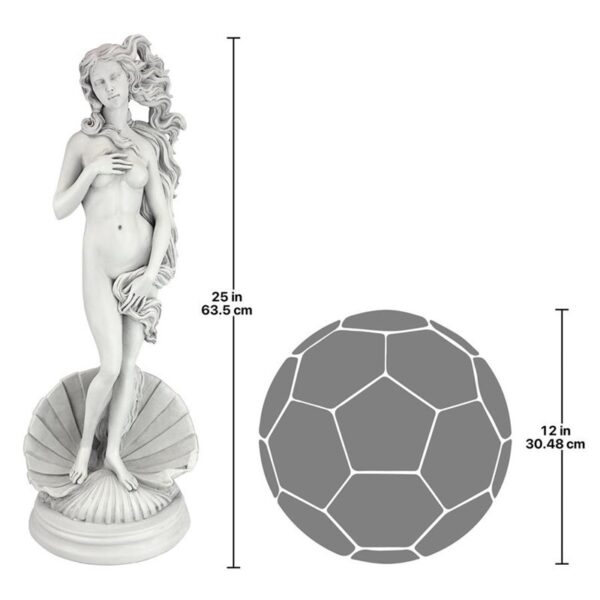 Design Toscano NG34524 9 1/2 Inch Grande Birth of Venus Statue