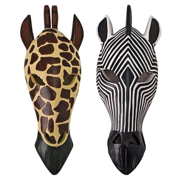 Design Toscano NG933504 5 1/2 Inch Set of Tribal Style Animal Masks