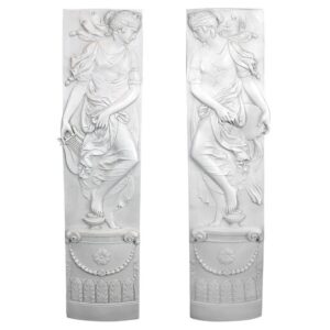 Design Toscano NG9336555 11 1/2 Inch Dionysia Festival Friezes, Set of 2