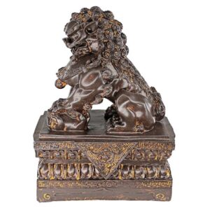 Design Toscano NY13668011 4 1/2 Inch Chinese Guardian Female Foo Dog