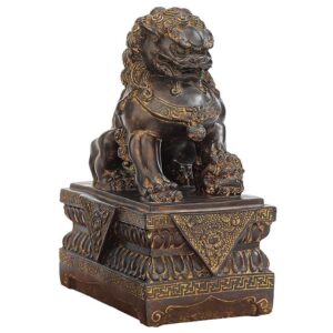 Design Toscano NY13668011 4 1/2 Inch Chinese Guardian Female Foo Dog