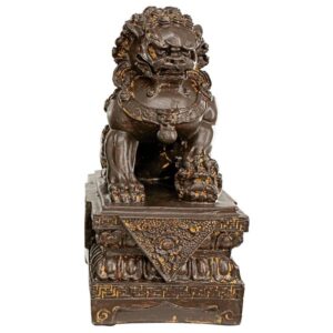 Design Toscano NY13668011 4 1/2 Inch Chinese Guardian Female Foo Dog