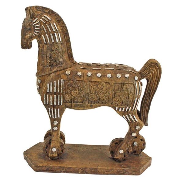 Design Toscano NY17900 9 1/2 Inch Legendary Trojan Horse