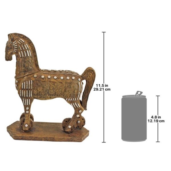 Design Toscano NY17900 9 1/2 Inch Legendary Trojan Horse