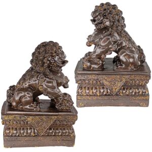 Design Toscano NY91366801 4 1/2 Inch Foo Dogs, Set of 2