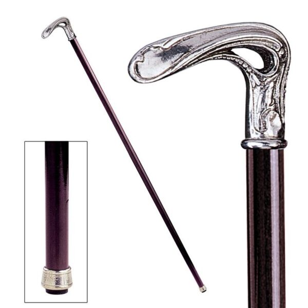 Design Toscano PA100 Art Nouveau 1 Inch Half Crook Walking Stick