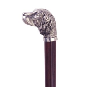 Design Toscano PA200 Padrone 1 Inch Hunting Dog Pewter Handle Walking Stick