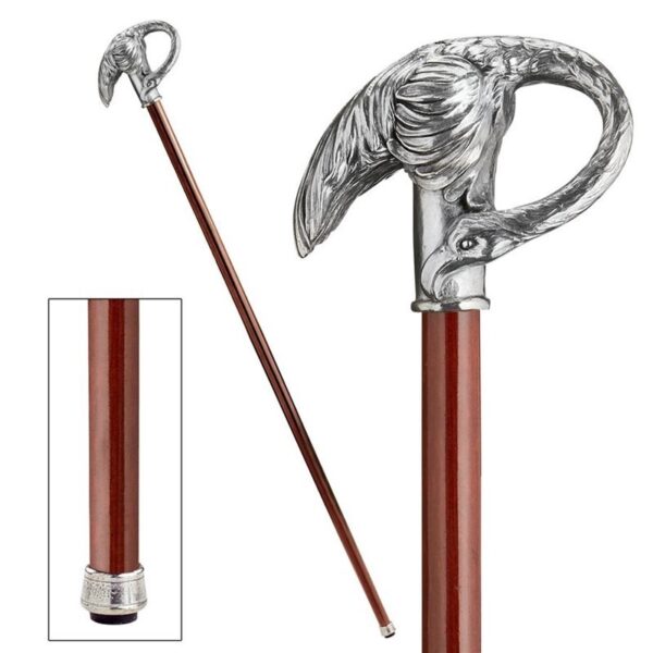 Design Toscano PA291 Padrone 2 Inch Swan Walking Stick