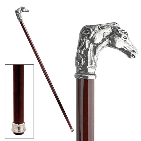 Design Toscano PA56025 Padrone 3 Inch Stallion Stampede Horses Walking Stick