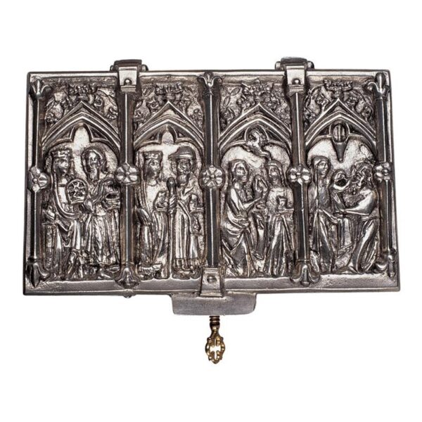 Design Toscano PA6350 6 Inch Cotswold Cathedral Pewter Jewel Box