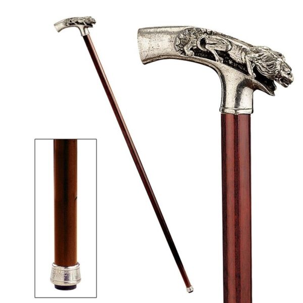 Design Toscano PA77695 Padrone 1 Inch Lion on the Prowl Walking Stick