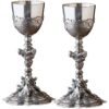 Design Toscano PA9004 Santa Croce Pewter Chalices, Set of 2