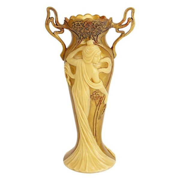 Design Toscano PD0023 Art Nouveau 6 1/2 Inch Salon Michele Vase