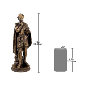 Design Toscano PD1484 4 Inch Pondering Shakespeare Statue