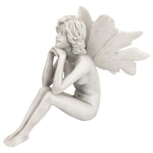 Design Toscano PD1546 5 1/2 Inch Pondering Garden Fairy