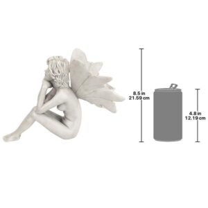 Design Toscano PD1546 5 1/2 Inch Pondering Garden Fairy