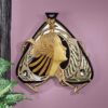 Design Toscano PD3518 13 1/2 Inch Peacock Maiden Mirrored Plaque