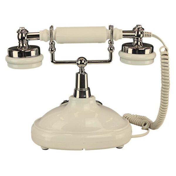 Design Toscano PM81920 9 1/2 Inch Brittany Neophone 1929 Telephone - White