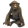 Design Toscano PN6773 19 Inch Chatty Chimpanzee Statue - Bronze