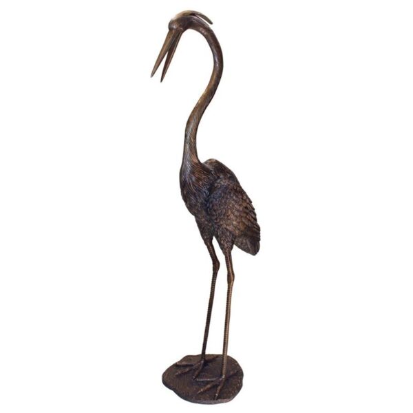 Design Toscano PN69702 27 Inch Grande Heron Head High Statue - Bronze