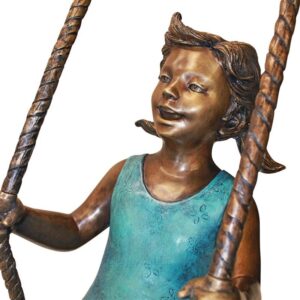 Design Toscano PN7538 36 1/2 Inch Swinging Children Statue - Bronze