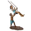 Design Toscano PN7538 36 1/2 Inch Swinging Children Statue - Bronze