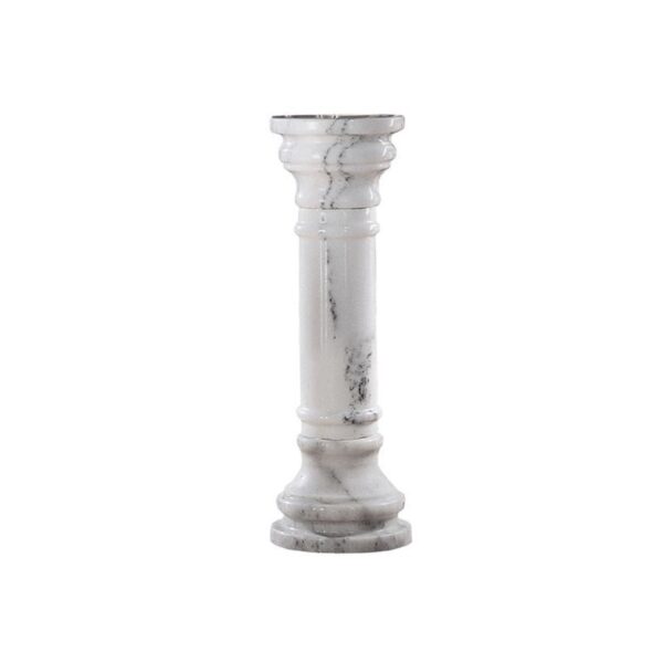 Design Toscano PO8031W 10 Inch Marble Column - White