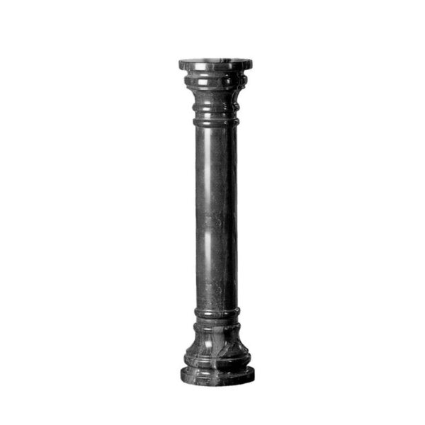 Design Toscano PO8040B 10 Inch Marble Column - Charcoal