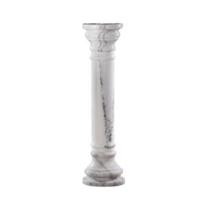 Design Toscano PO8040W 10 Inch Marble Column - White