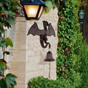 Design Toscano QH19290 8 1/2 Inch Castle Dragon Gothic Iron Bell