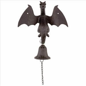 Design Toscano QH19290 8 1/2 Inch Castle Dragon Gothic Iron Bell