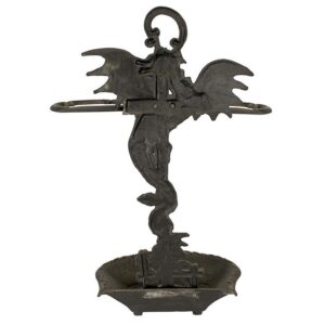 Design Toscano QH9267 17 1/2 Inch Wyvern Dragon Iron Walking Stick Holder