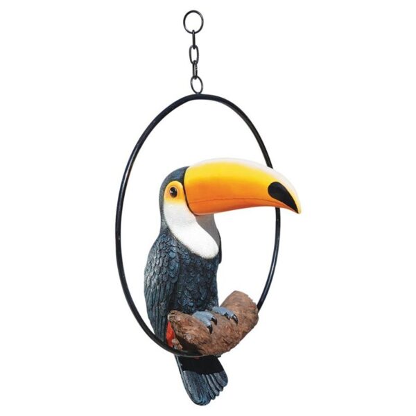 Design Toscano QL11170 14 Inch Touco the Toucan on Ring Statue