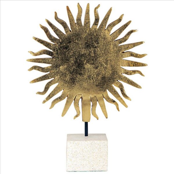 Design Toscano QL1181 11 1/2 Inch Golden Life Force Sun Statue