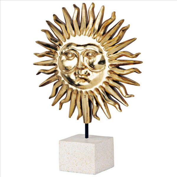 Design Toscano QL1181 11 1/2 Inch Golden Life Force Sun Statue