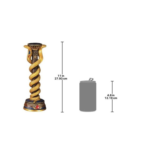 Design Toscano QL12201 4 Inch Renenutet Altar Candleholder