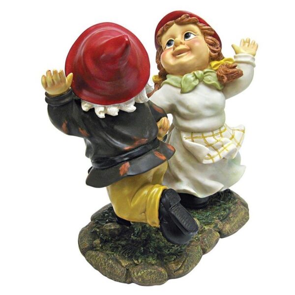 Design Toscano QL153946 10 Inch Dancing Duo Garden Gnomes