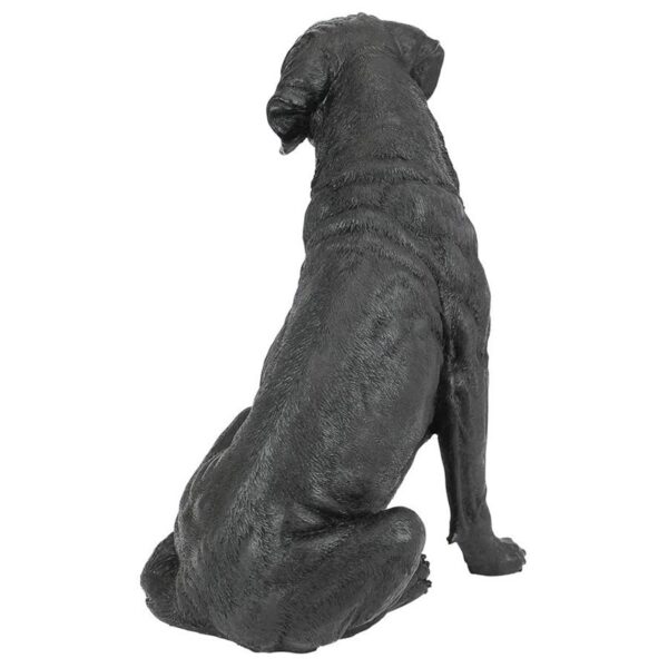 Design Toscano QL156176 9 Inch Labrador Retriever Dog Statue - Black