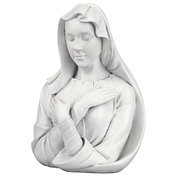 Design Toscano QL164169 5 1/2 Inch Virgin Mary Bust Statue