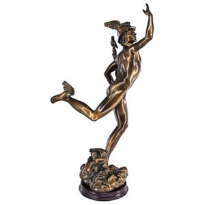 Design Toscano QL1973 5 Inch Flying Mercury Statue - Faux Bronze