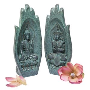 Design Toscano QL301785 4 1/2 Inch Namaskara Mudra Buddha Hands Statue